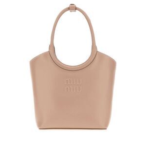 Miu Miu Women Antiqued Pink Leather Ivy Handbag